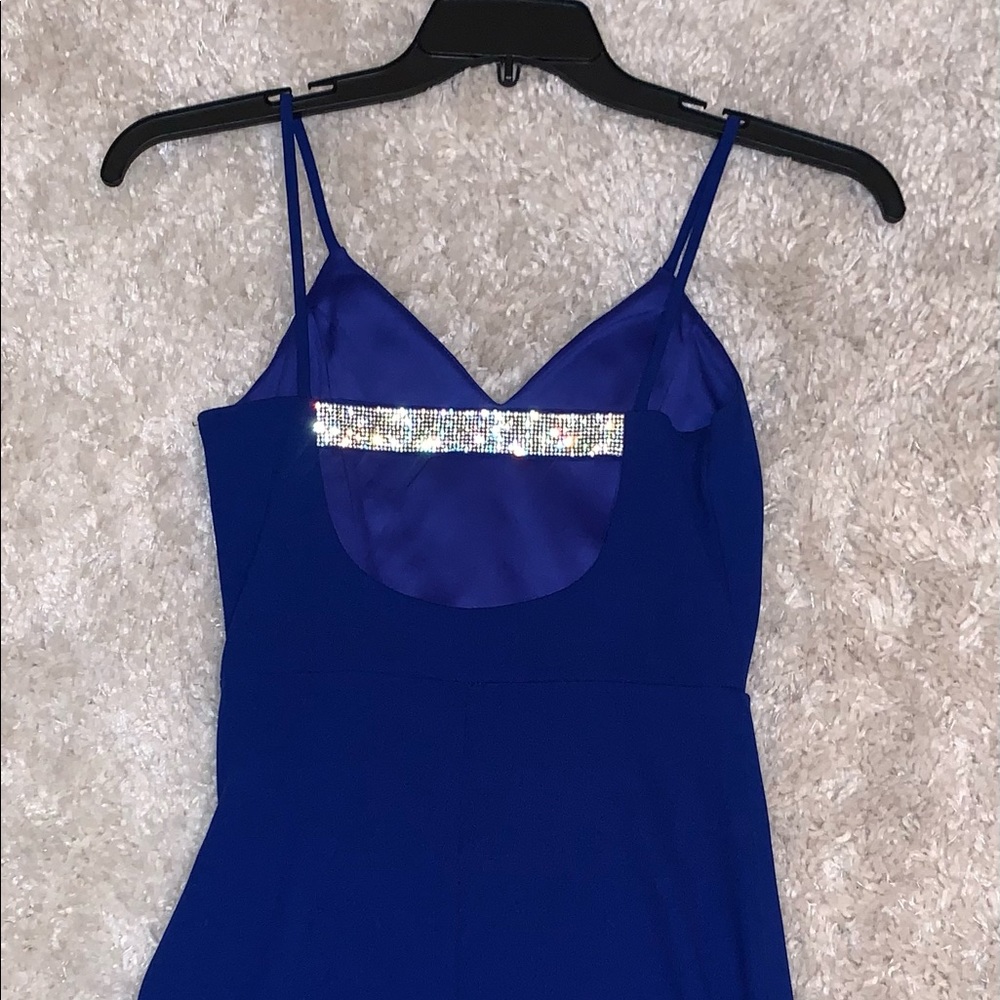 Blue Body Con Party Dress